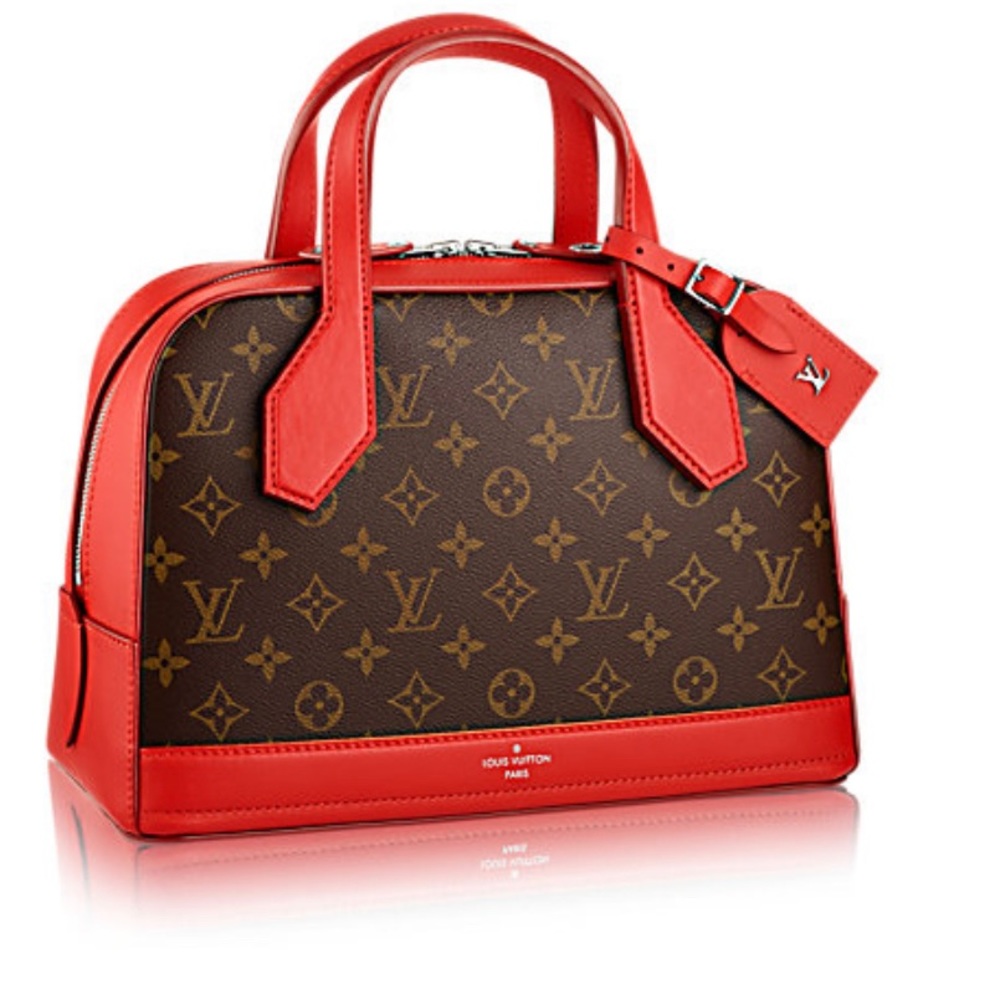 Louis Vuitton Red Trimmed Dora PM Bag